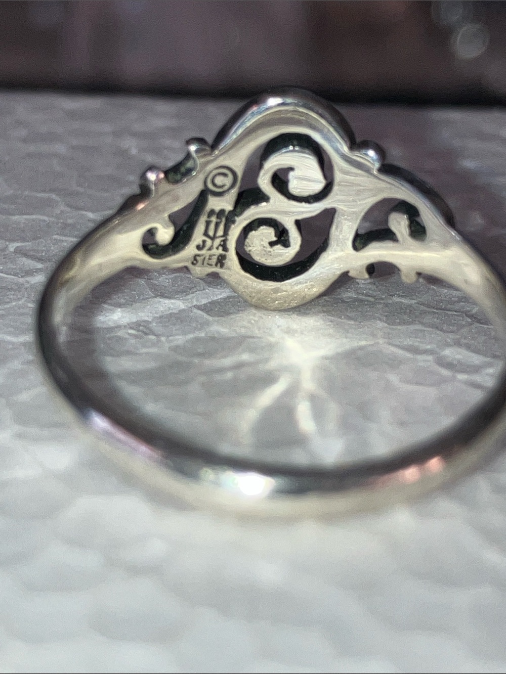 James Avery Spanish Swirl Sterling Silver Ring - Picture 6 of 7